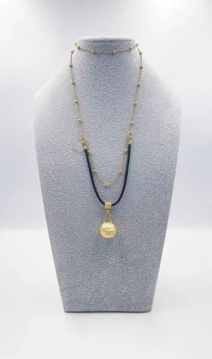 18 karat gold plated copper necklace - ELLY
