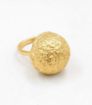 18 karat gold plated copper ring - ELLY