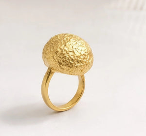 18 karat gold plated copper ring - ELLY