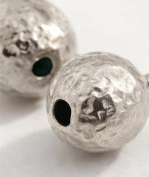 18 karat silver plated copper earrings - ELLY