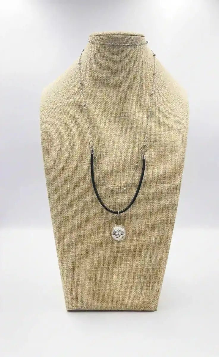 18 karat silver plated copper necklace - ELLY