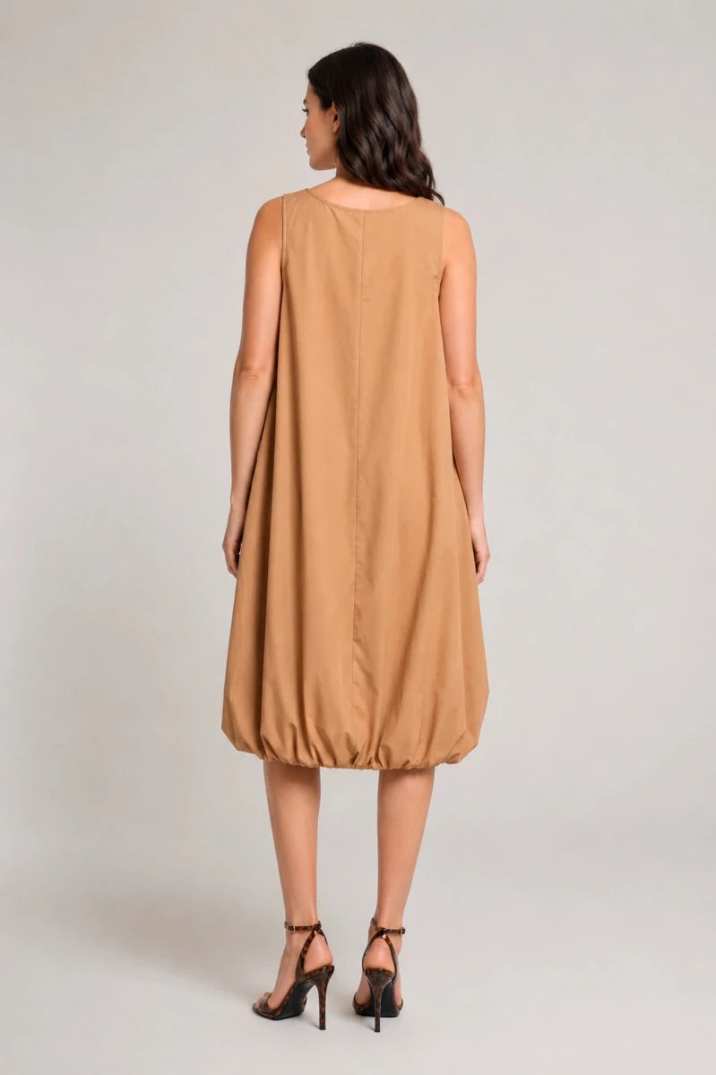 Balloon Midi Dress – Caramello - ELLY