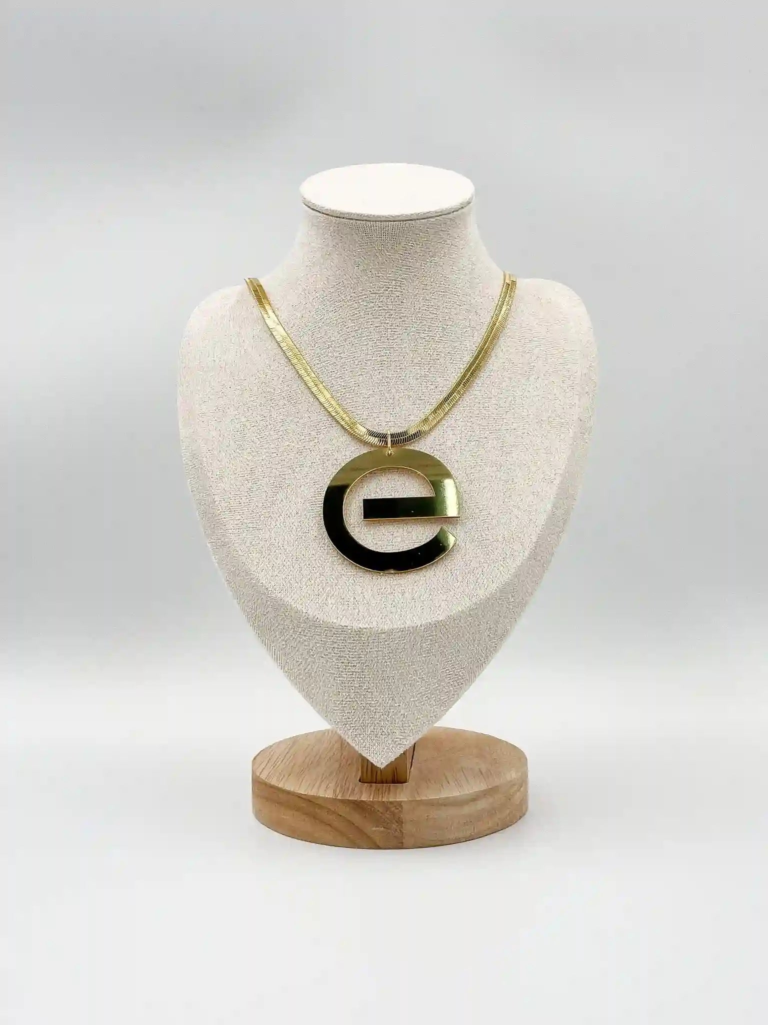 ELLY Necklace - 18 Karat Gold Plated Brass with ELLY Ornament Pendant