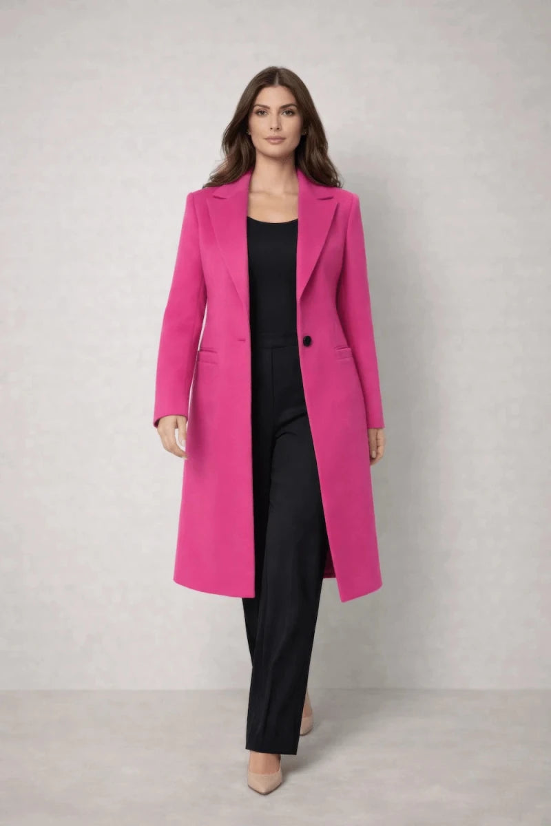 Fucsia Long Coat - ELLY
