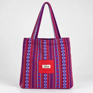 Limited Edition Multicolor Jacquard Small Tote Bag - ELLY