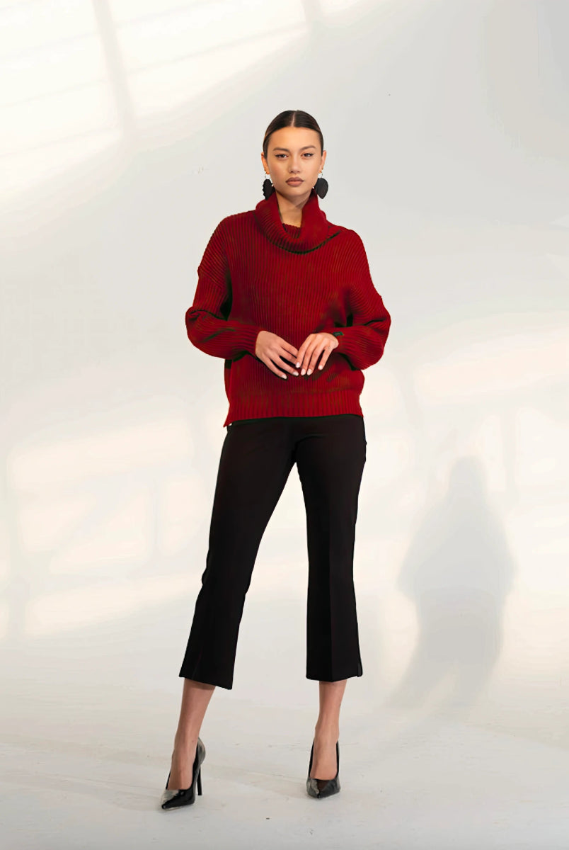 Maglia Oversize Bordeaux - ELLY