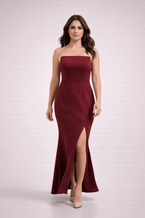 Maroon Maxi Dress – ELLY - ELLY