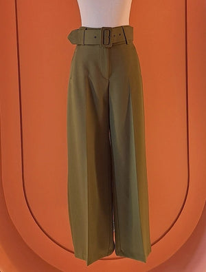 Olive Green Pants - ELLY