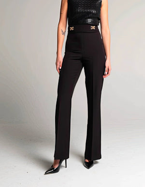 Pantaloni Flared con Dettagli Laterali - ELLY