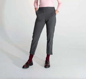 Pantaloni Gessati Grigio - ELLY