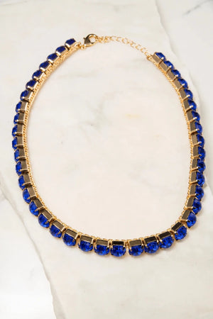 Sapphire Royale Tennis Necklace - ELLY