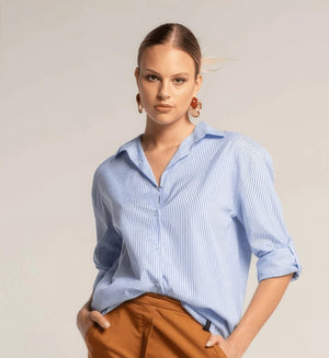 Striped Shirt – Azzurro - ELLY