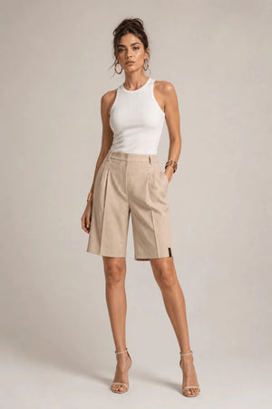 Tailored Bermuda Shorts - ELLY