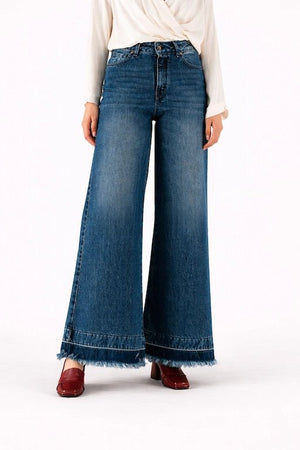Wide - Leg Denim Jeans - ELLY