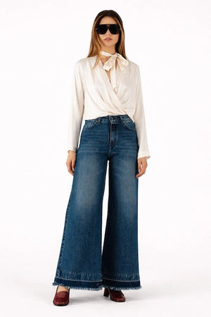 Wide - Leg Denim Jeans - ELLY
