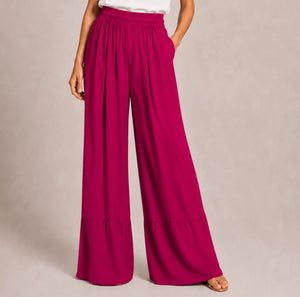 Wide - Leg Pants – Fuchsia - ELLY