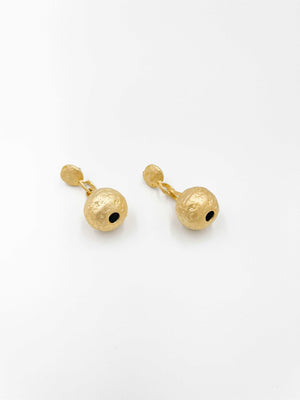18 karat gold plated copper earrings earrings - ELLY