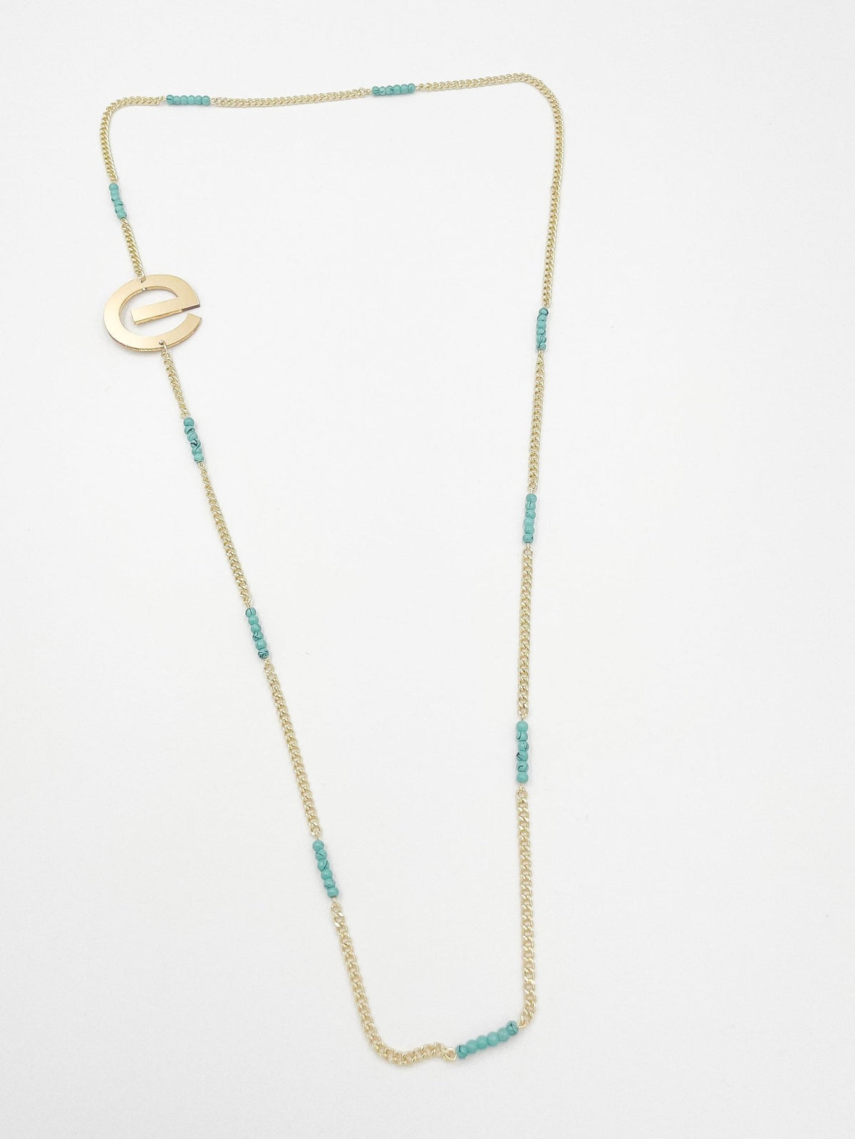 Light Green Crystal Ornaments 18K Gold Plated ELLY Necklace - ELLY