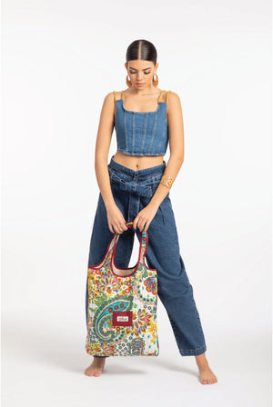 Limited Edition Bohemian Floral Tote Bag - ELLY