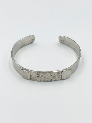 Rhodium coated brass bracelet - ELLY