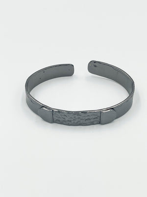 Rhodium coated brass bracelet - ELLY