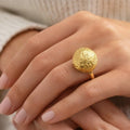 18 karat gold plated copper ring - ELLY