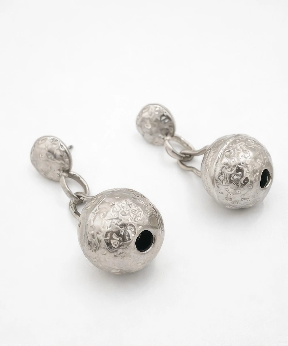 18 karat silver plated copper earrings - ELLY