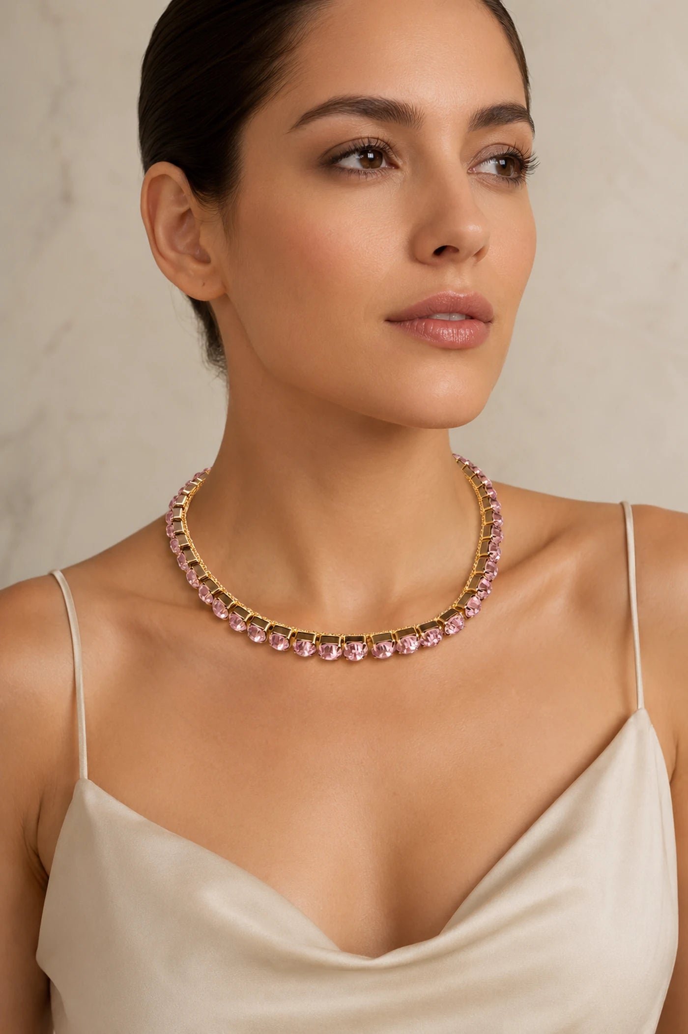 Rosa Royale Tennis Necklace