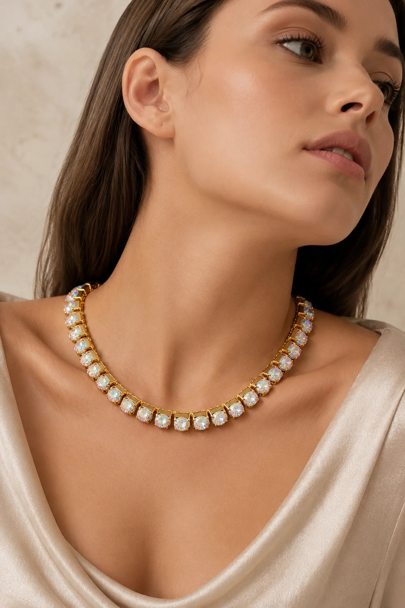 Aurora Boreale Royale Tennis Necklace