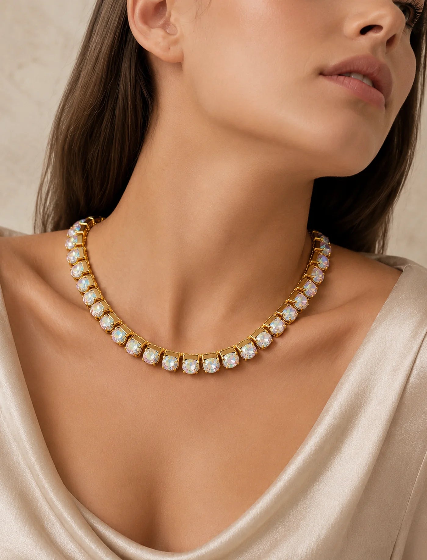 Aurora Boreale Royale Tennis Necklace