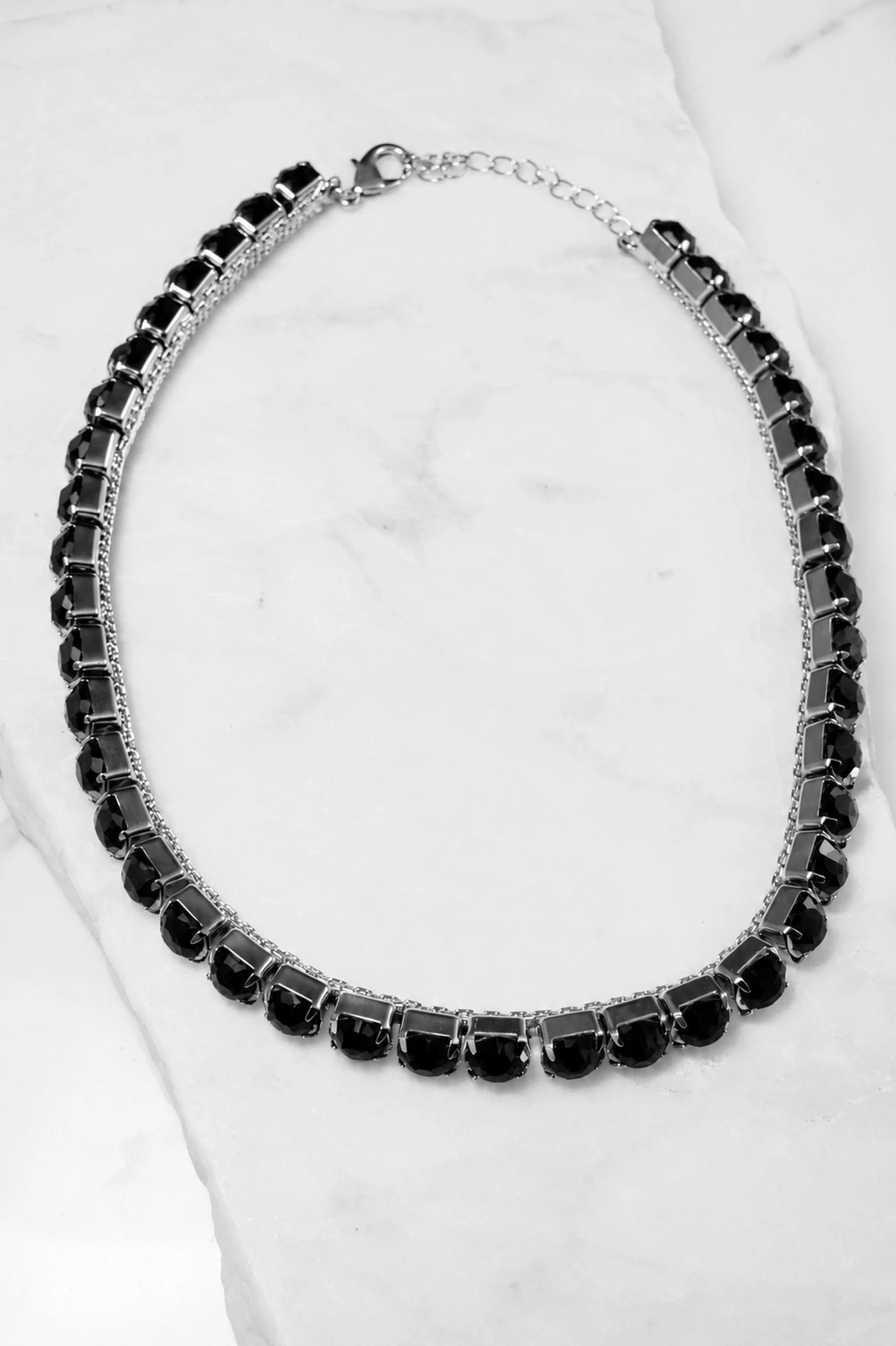 Midnight Noir Tennis Necklace