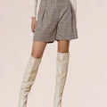 Timeless Charm Shorts - Quadro Marrone
