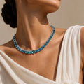 Acqua Marina Crystal Necklace – Argento - ELLY