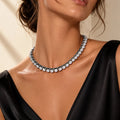 Aurora Boreale Crystal Necklace – Argento - ELLY