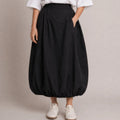 Balloon Midi Skirt – Nero - ELLY