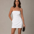 Bianco Back Bow Mini Dress - ELLY