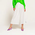 Bianco Wide - Leg Culotte Pants - ELLY