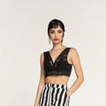 Black Lace Bralette Top - ELLY