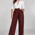 Bordeaux Luxury Pants - ELLY