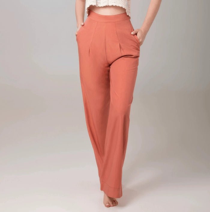 Burnt Orange Pants - ELLY