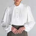 Camicia Plissé Bianco - ELLY