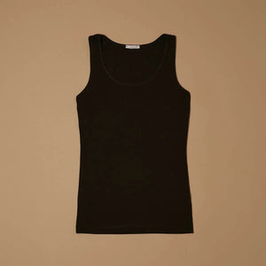 Canotta Cotton Tank Top – Nero - ELLY