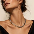 Champagne Crystal Necklace – Argento - ELLY