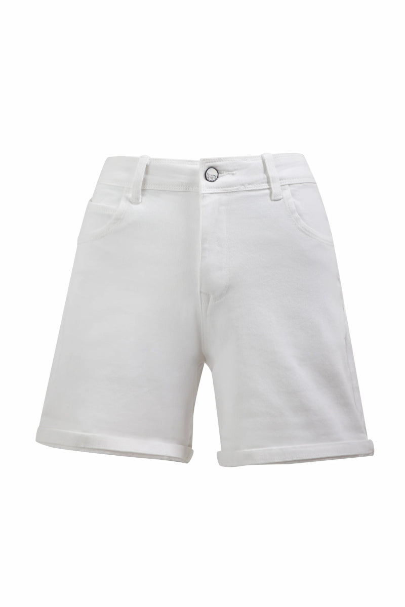 Classic White Denim Shorts – ELLY - ELLY