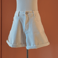 Classic White Denim Shorts – ELLY - ELLY