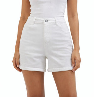 Classic White Denim Shorts – ELLY - ELLY