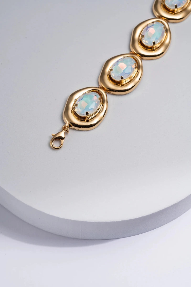 Collana Dorata con Cristalli Cangianti – Eira - ELLY