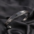 Copper bracelet coated in black rhodium - ELLY