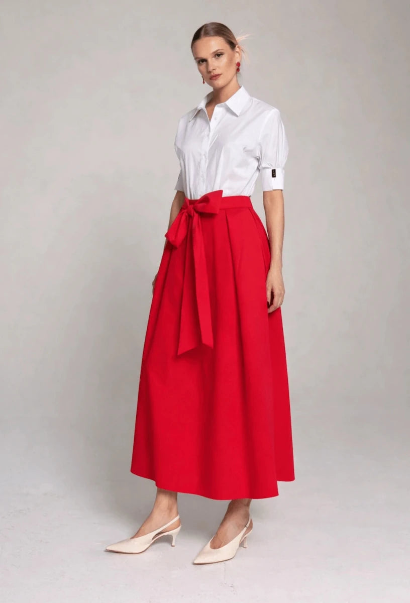 Crystal Cuff White Shirt - ELLY