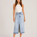 Effortless Denim Maxi Skirt - ELLY